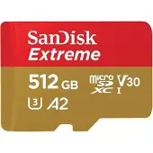 SanDisk Carte mémoire microSDXC Extreme Go 512 Go UHS-I
