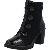 Rieker Bottine Talon à Elastique Et Zip Nabukino - Noir