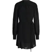 BOSS pour femme. 50564726 Robe Dassandra noire (38), Casuel, Classique, Viscose, Manche longue