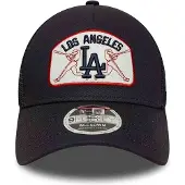 New Era Casquette trucker MLB LA Dodgers Patch 9FORTY - Bleu, Bleu