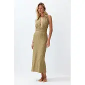 Trendyol Robe d’été kaki / olive