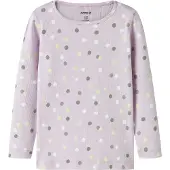 Name it T-Shirt 'NMFDOTTIA' jaune / violet / lilas / blanc