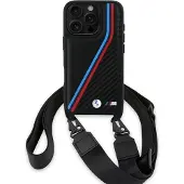 BMW Étui pour iPhone 16 Pro M Edition Carbon Lines et dragonne
