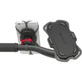 Klickfix PhonePad Support pour smartphone Quad Mini vélo E-Bike Support pour téléphone portable guidon pivotant à 360