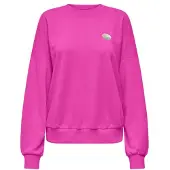 ONLY Sweat-shirt ONLMINNA O NECK femmes - Rose - EU S