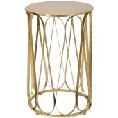 Mauro Ferretti Venezia table d'appoint Ø 37x58 cm or