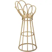 Mauro Ferretti Cache-Pot Rond En Métal Marron À¿ 28x62 Cm