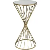 Mauro Ferretti table d'appoint Hypnos Ø 35x70 cm or