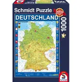 Schmidt 1000 pièces Spiele Puzzle Deutschlandkarte 58287