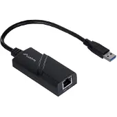 Lanberg NC-1000-01 Adaptateur d'interface de câble/de genre USB-A RJ-45 noir (USB, RJ45 (1x)), Adaptateur réseau, Noir