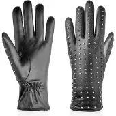 Betlewski Gants iTOUCH Glam Rock pour femmes GLD-BG-6 M + Certificat