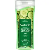 Joanna Shampoing-gel douche 2 en 1 Naturia - Concombre et Aloe Vera 100 ml