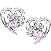 Trusky Boucles d'oreilles en argent 925 avec zircon