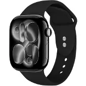 Crong Bracelet Liquid pour Apple Watch 38/40/41/42 mm (Noir)