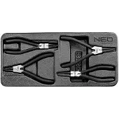 Neo Tools Pince à anneaux Seger, set de 4 pcs.