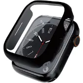 Crong Étui hybride pour Apple Watch 41 mm avec verre (noir)