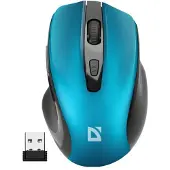 Defender PRIME MB-053 souris optique sans clic silencieuse 1600dpi bleu sans fil