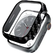 Crong Boîtier hybride pour Apple Watch 44 mm (carbone) - Boîtier avec verre