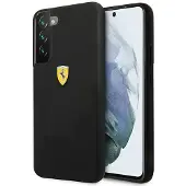 Ferrari Coque en silicone noire On Track pour Samsung Galaxy S22
