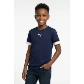 Puma T-Shirt fonctionnel 'TeamRise' bleu foncé / noir / blanc