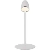 Proove Lampe de bureau moderne à Led 10W avec chargeur,.inductive 15W blanc/blanc
