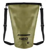 Neo Tools Sac à dos étanche 40L en PVC 500D - Sac et sac à dos étanches 2 en 1 - fermé par une boucle - poche zippée