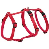 Nobby harnais de sécurité "Turva" rouge cou : 42-60 cm, poitrine : 50-75 cm, l : 20 mm