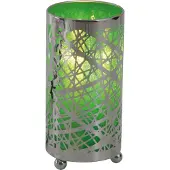 Näve lampe de table - plastique/métal - chrome, vert ; 3087217