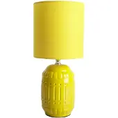 Näve Lampe de table, céramique textile, jaune, H 30 cm