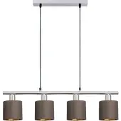 Näve E14 Lampe à suspendre MARON 72,4x12cm brun 7092014