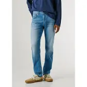 Pepe Jeans pour homme. PM20845333AB Straight Jeans Cash Summer blue (36/32), Bleu, Casuel, Coton, Denim