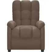 vidaXL Fauteuil Inclinable Taupe Tissu