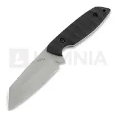 LKW Knives Couteau Sheepfoot - Stonewash - G10, noir