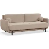 Selsey Ovals - Canapé-lit 3 places en velours, Beige