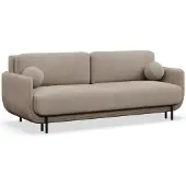 Selsey Ovals – Canapé-lit 3 places en tissu structuré, beige
