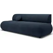 Selsey Armone – Canapé 3 places convertible, chenille, bleu foncé