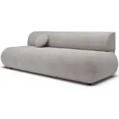 Selsey Armone – Canapé 3 places convertible, chenille, gris clair