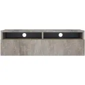 Selsey Rednaw - Buffet TV avec tiroir, imitation béton, 100 cm