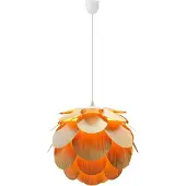 Näve Suspensions – Suspension "FOGLIA", diamètre : 40 cm, lampe de style bohème, en plastique imitation noyer, hauteur : 110 cm, diamètre : 40 cm, culot E27
