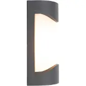 Näve Applique murale extérieure "PRALINE", hauteur : 25 cm, applique murale de style moderne, en métal et en plastique de couleur anthracite, dimensions 11 x 8,8 cm, douille E27
