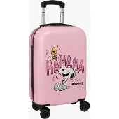 Snoopy 20´´ 40.1l 34.5x20x55 Cm Trolley Bag Rose Enfants