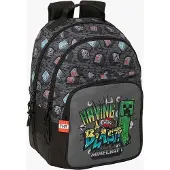 Minecraft Sac à Dos Double Minecraft Graffiti 20l 32x15x42 Cm