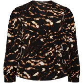 Pieces Haut 'Adelena' beige / marron / noir