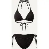 ZUBEK Bikini 'Women's Merino Wool Triangle Bikini Set – Black' noir