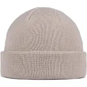 Buff Knitted Beanie Beige