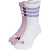 Adidas Chaussettes 'Kids 3-Stripes Cushioned Crew 3 Pair Pack' aubergine / mauve / violet clair / blanc