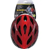 Dunlop Casque de vélo pour homme et femme, VTT, réglable, , rouge, taille L (58-61 cm)