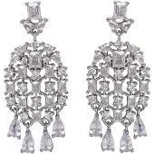 Avant Garde Boucles d'oreilles 'Jelenala' argent