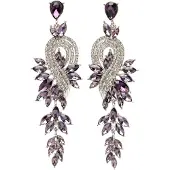 Avant Garde Boucles d'oreilles 'Joannaa' violet