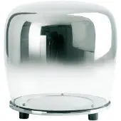 Näve Smoky Lampe de table LED Ø18cm Chrome